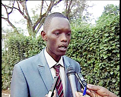 Fidele Gakire, the publisher of Ishema Newspaper.The New Times / File