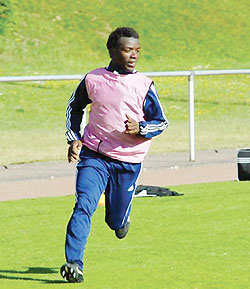 Jean Marie Rusingizandekwe will play for the visiting professional XI. The New Times / File.