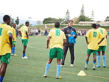 Micho has been with Amavubi for just two months but is happy with the progress his players have made. The New Times / File.