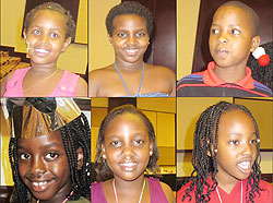 L-R:Sesha Ketty,Nicole Keza,Hassan Mushild,Georgia Mugisha,Onella Nkurunziza,Zani Katarebe.