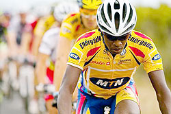 Niyonshuti is so far the athlete to have qualified to represent Rwanda at the London Games. Net photo.