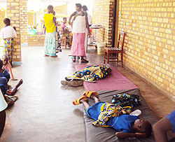 Some of the affected, including children, were being treated in open air as the hospital got overwhelmed. The New Times / J.P Bucyensenge