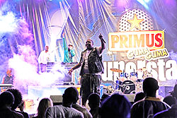 Sean Kingston performing at Amahoro Stadium, Kigali. 