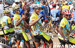 Team Rwanda cyclists participating in a past event. The NewTimes File.