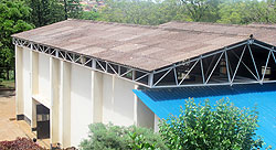 Lycu00e9e de Kigali gymnasium is one of the public buildings with asbestos roofing. The New Times / File.