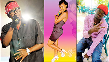 L-R: Jay Polly, Knowless and Riderman.