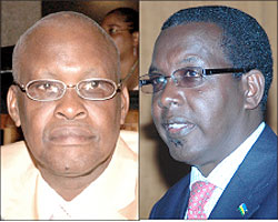 L-R: Kamanda, Kalisa