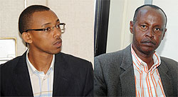 L-R: MP Thierry Karemera, Jean Baptiste Rucibigango