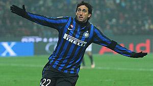 Diego Milito's second-half goal secured a 1-0 win for Inter in the Milan Derby. Net photo