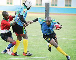 Vincent Kamali (with the ball) will lead Buffaloes attack this weekend. The New Times / File.