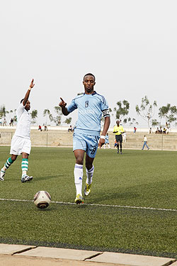 Isonga captain Emery Bayisenge scored for the youthful side on Wednesday. The New Times / T. Kisambira
