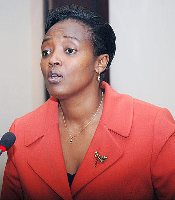 Mary Baine addressed the teth joint permanent commission meeting . The New Times / File