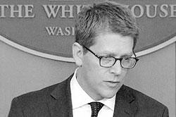 White House spokesman Jay Carney said  Assadu2019s fall is inevitable. Net photo