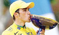 Alberto Contador has been stripped of his 2010 Tour de France title. Net photo.