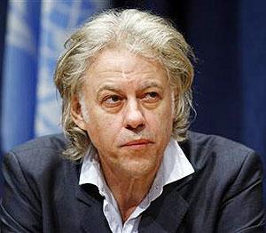 Singer and political activist Bob Geldof attends a news conference on the situation in the Horn of Africa. Net photo