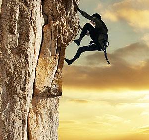 Reach your limits with mountain climbing. Net photo.