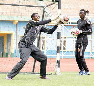 Bakame (L) has been overlooked for Saturday's Orange Champions League tie against Tusker FC of Kenya. The New Times/T. Kisambira.