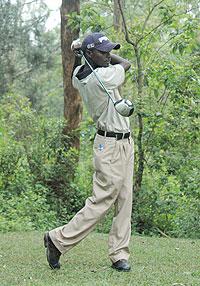 Emmanuel Ruterana is one of firm favorites to win this year's Rwanda Golf Open. The New Times/ File