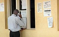 A man seeks services at a district office. The NewTimes, File.