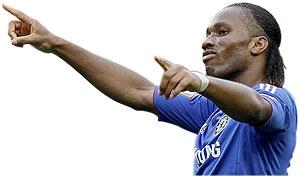 Didier Drogba is Chelsea's fourth highest goal scorer with 151 goals