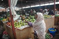 Vendors in a Kigali market. The campaign is part of efforts  to increase tax compliance among such traders. The New Times/  File.