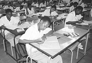 Candidates sitting for National Examinations in the past. The NewTimes File.