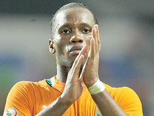 Ivory Coast captain Didier Drogba is ruled out of Wednesdayu2019s friendly with Guinea. Net photo.