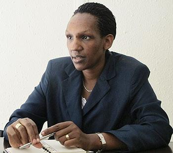 NDA founder and manager Anny Batamuliza during the interview. The New Times / Paul Ntambara.