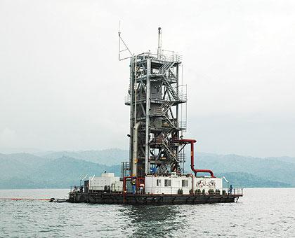 The Methane gas plant in Rubavu, one of the facilities visited by the investors.  The New Times / File.