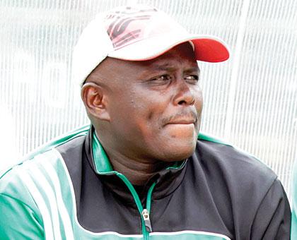 Rayon Sport Coach Jean Marie Ntagwabira is staying put at the moment. The New Times/File.