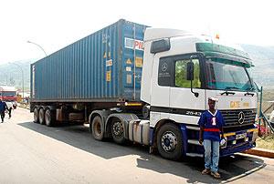 A goods truck. Traders believe the initiation of regional single customs territory will boost growth in business. The New Times / File.