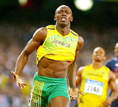 Usain Bolt won three gold medals at the Beijing Olympics four years ago. Net photo.