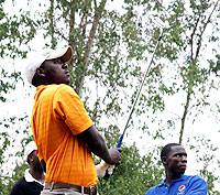 Hakizimana will be Rwanda's sole representative in the Kenyan Golf Open. The New Times / T. Kisambira.
