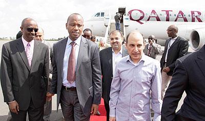 Qatar Airways on Wednesday made its  maiden flight to Rwanda.  The Sunday Times/ John Mbanda