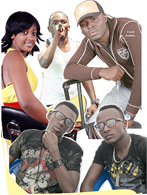 Top row ( L-R): Knowles, Tom Close, Uncle Austine. Bottom row: Dream Boyz. 