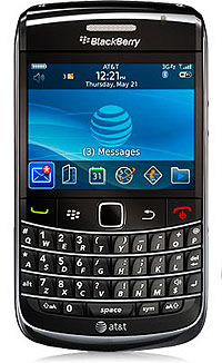 A Blackberry phone. 