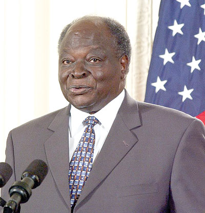 Kenyan President Mwai Kibaki.