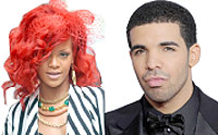 L-R:Rihanna, Drake