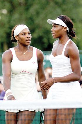 Venus and Serena Williams both posted victories. Net photo.