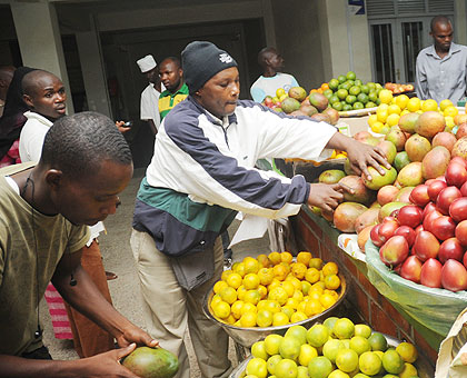 Fruit vendors at the City market. 
