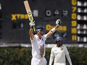 Kevin Pietersen struck the winning runs in Colombo. Net photo