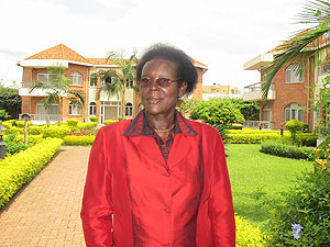 Anne Marie Kantengwa in the grounds of Chez Lando Hotel. The New Times / Pelagie N. Mbabazi.