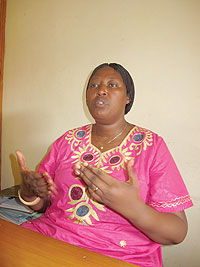 Avega Agahozo President, Chantal Kabasinga. The New Times / D. Umutesi