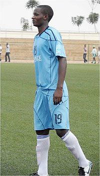 Former Isonga star Nirisarike is among the four professional players in the U-20 squad. The New Times / File.