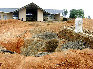 The new Cyanika memorial site built behind the old graves. The New Times /Kizza E.Bishumba.