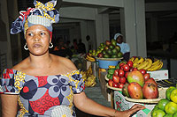 A woman selling fruits at the Kigali City Market before its closure. It has been re-opened. The New Times / File.