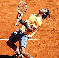 Rafael Nadal became first player to win same event eight times. Net photo.