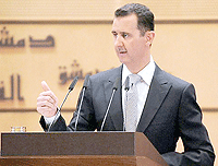 President Bashar Assad is being pressured to halt his lethal crackdown against Syriau2019s 14-month uprising.   Net photo.
