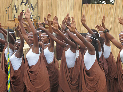 Rwandan weddings are usually  graced with cultural dance. The New Times / File.