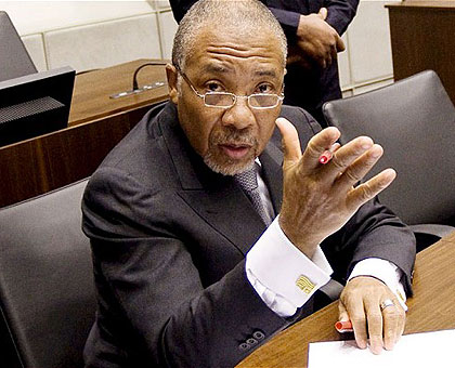 Charles Taylor during trial. Net photo.